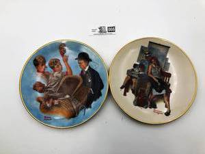 lot 066 image: Norman Rockwell - Mothers Day Plates-Limited Edition (Valued  $70)
