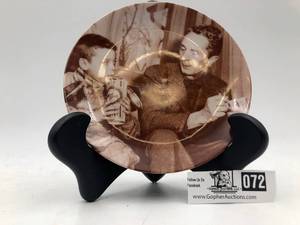 lot 072 image: Norman Rockwell -Norman & Scotty Sepia Photo Plate-Symbol of America- Limited Edition  (Valued  $35)