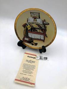 lot 081 image: Norman Rockwell Saturday Evening Post Collection Plates (Valued  $70)