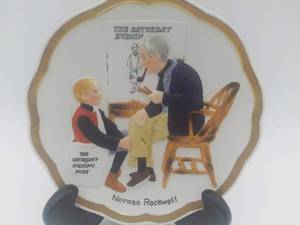 lot 010 image: Norman Rockwell-  Bas Relief Series Plates Limited Editions Valued 80