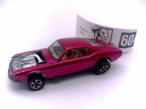 lot 1-604 image: Vintage 1960s Redline Hot Wheels Custom Mustang (Valued  $500)