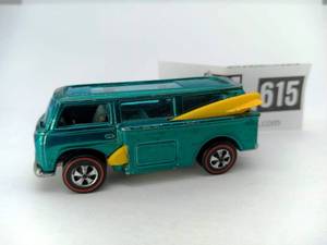 lot 1-615 image: Vintage 1969 Redline Hot Wheel Volkswagen Beach Bomb (Value  $250)