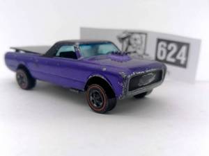 lot 1-624 image: Vintage 1968 Redline Hot Wheels Custom Fleetside (Value  $300)
