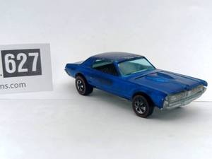 lot 1-627 image: Vintage 1968 Redline Hot Wheels Custom Cougar (Value  $160)