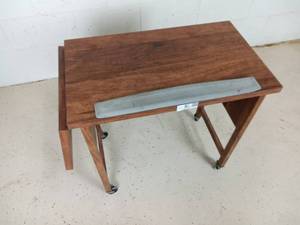 Wooden Mobile Computer Work Desk With Extender