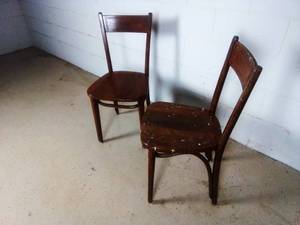 2 Wood Dining Chairs