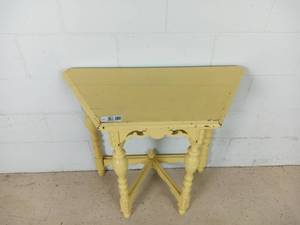 Vintage Yellow Wall Table
