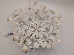 lot 188 image: Vintage Hand-Crafted Metal Leaf Bowl