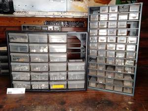 lot 10 image: 40 Bin Organizer and 24 Bin Organizer