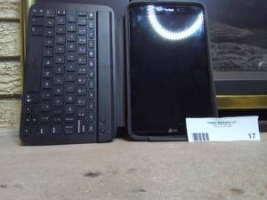 lot 17 image: LG Tablet with Case and Keyboard
