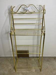 lot 80 image: Vintage Brass Shelf