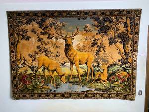 lot 157 image: Vintage Forest Tapestry
