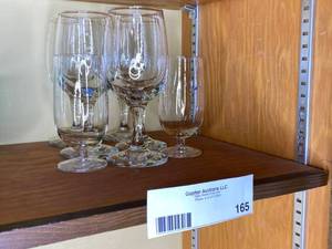 lot 165 image: Set of Beautiful Wine Glasses