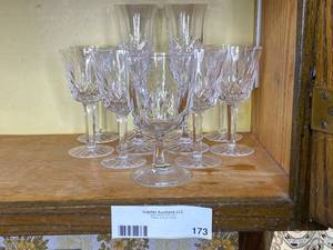 lot 173 image: Crystal Wine Glass Sets