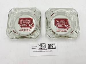 Vintage Set of Comstock Hotel Casino Ash Trays