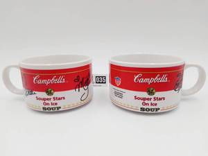 2 1998 Campbells Collectible US Figure Skater Championship Autographed Souper Stars on Ice Mugs