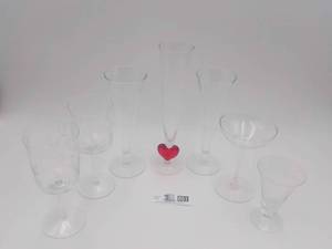 Assorted Wine & Martini Glasses