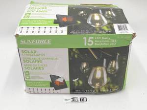 Sunforce Solar String Lights (Valued $80)