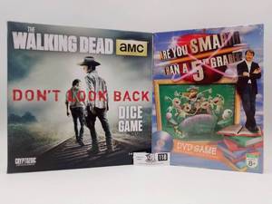 The Walking Dead Dice Game Dont Look Back & Are You Smarter Than A 5th Grader DVD Game