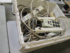 lot 41 image: Covered Tote of Electrical Power St...