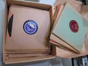 lot 43 image: Box of Vintage Vinyl Records...