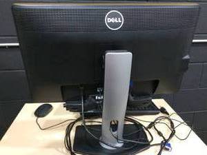 lot 5 image: Dell P2412Hb 24 LED Monitor&nbspAs501 On Stand With Speaker Sound Bar, Keyboard & Mouse - Tested As Working