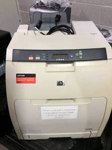 lot 13 image: MSRP $1500&nbspHP Color LaserJet 3600n Workgroup Laser Printer - Tested As Working