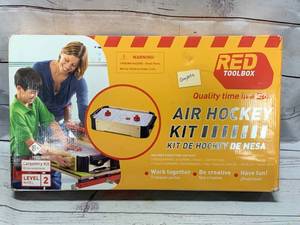 lot 10 image: Air Hockey Red Tool Box Carpentry Kit
