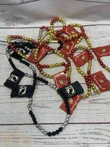 lot 31 image: United States Marine Corp. & POW MIA Bead Necklaces