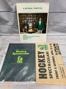 lot 75 image: Vintage Lot of UND Fighting Sioux Memorabilia