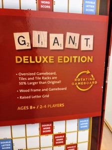 lot 62 image: Giant Scrabble Deluxe Edition