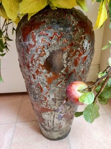 lot 92 image: Decorative Vase and Faux Floral Arrangement