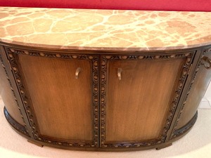 lot 2 image: Lovely Curved Front Credenza