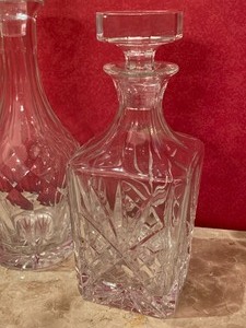 lot 131 image: Two Decorative Crystal Decanters