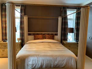 lot 158 image: Luxurious California King Silk Bedspread