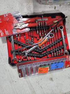 Husky wrench set, husky socket set and pliers