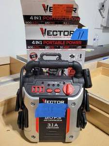 Vector 800 Peak Amp Jump Starter with 120 PSI Compressor