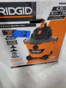 Ridgid  9 gallon wetdry vac