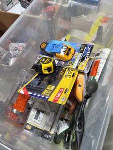 box of mixed hardware