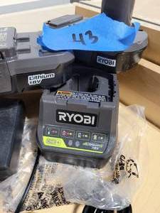 2 Ryobi batterys and 1 charger