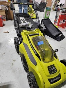 Ryobi 40-Volt Brushless Lithium-Ion Cordless Battery Walk Behind Push Lawn Mower