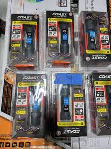 6 recharchable flashlights