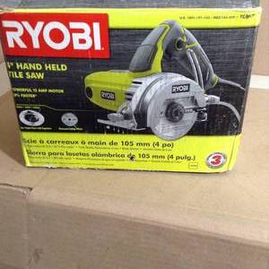 lot 33 image: 4 in. Tile Saw by RYOBI-used