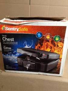 lot 41 image: Firewater chest small model H0100 by Sentry Safe- open box not used