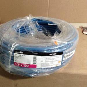 lot 48 image: 12 in. x 100 ft. Blue PEX-A Pipe in Solid by Apollo- not used