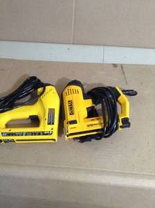 lot 83 image: 5-in-1 Multi-Tacker and Brad Nailer by DEWALT- set of 2 - slightly used