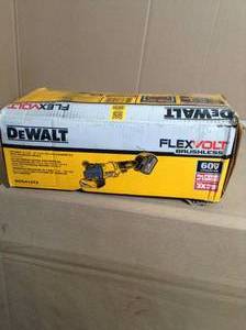 lot 90 image: 60V MAX GRINDER KIT DCG414T2- open box not used