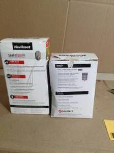lot 99 image: SmartCode  Electronic Deadbolt Featuring SmartKey Security by Kwikset- open box mixed