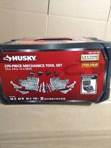 lot 100 image: Mechanics Tool Set (270-Piece) by Husky- not used