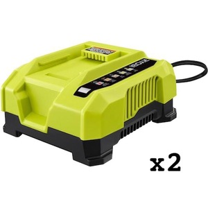 lot 27 image: Ryobi 40v Chargers (Lot of 2)